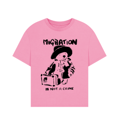 Rose Pink Printed T-shirt Front
