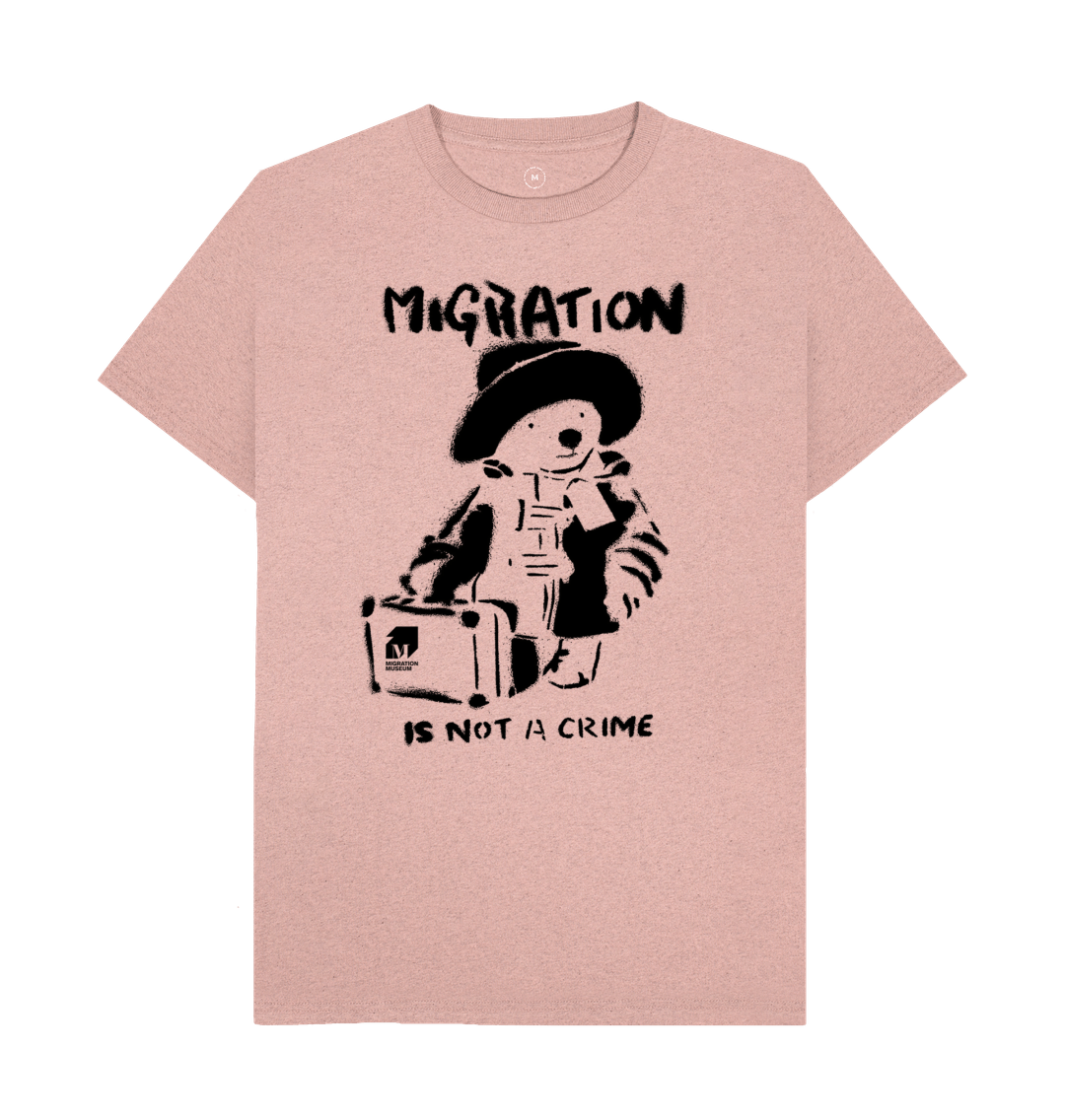 Sunset Pink Recycled Printed T-Shirt Front