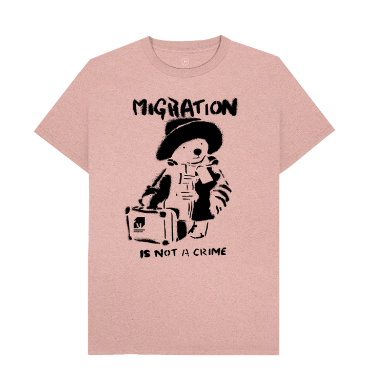 Sunset Pink Recycled Printed T-Shirt Front