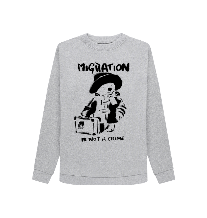 Light Heather Printed Sweater Front