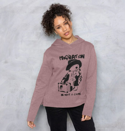 Migration is not a Crime Women's Remill® Organic Cotton Hoodie