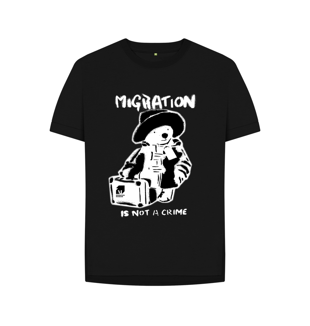 Black Printed T-shirt Front