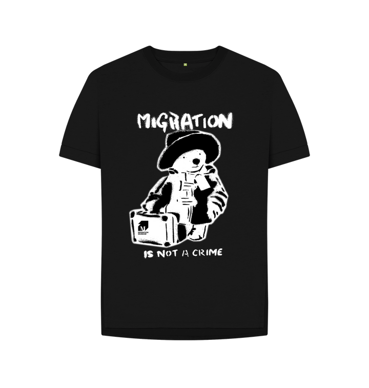 Black Printed T-shirt Front