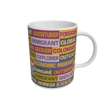 White Do Labels Matter? Mug by Nadina Ali