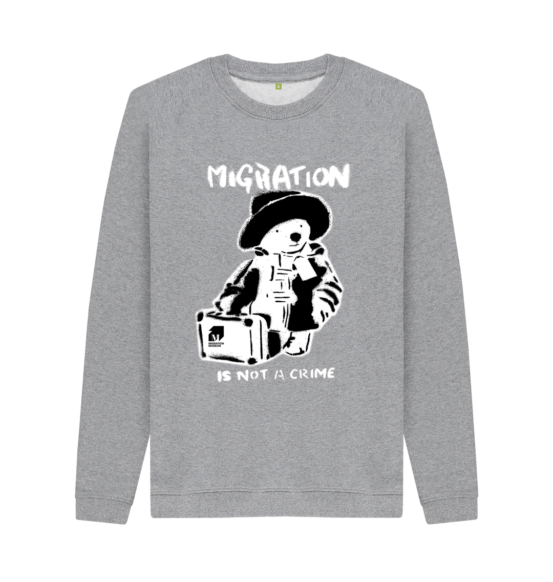 Light Heather Printed Sweater Front