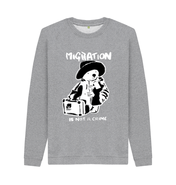 Light Heather Printed Sweater Front