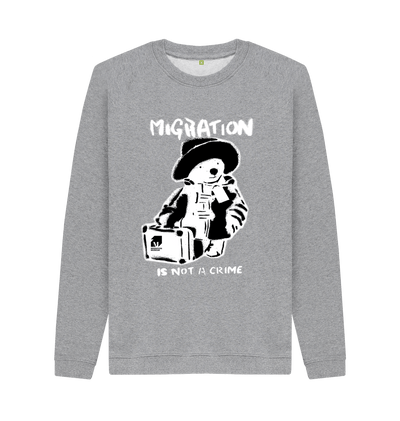 Light Heather Printed Sweater Front