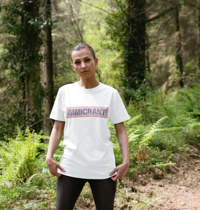 Immigrant Organic Cotton T-shirt by Nadina Ali