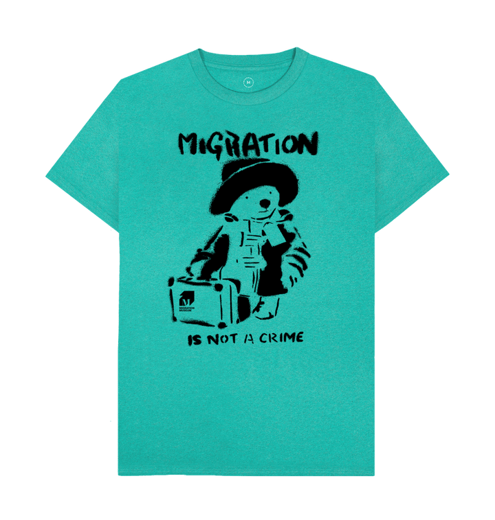 Seagrass Green Recycled Printed T-Shirt Front