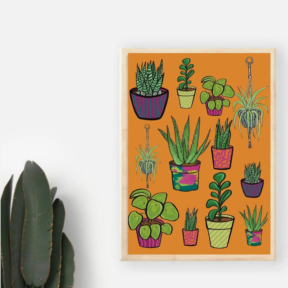 Houseplant Haven A4 Print by Uwu Studio - Migration Museum Shop