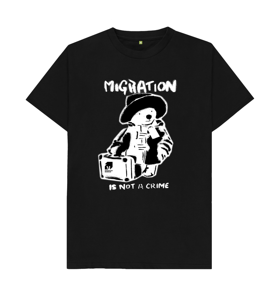 Black Printed T-shirt Front