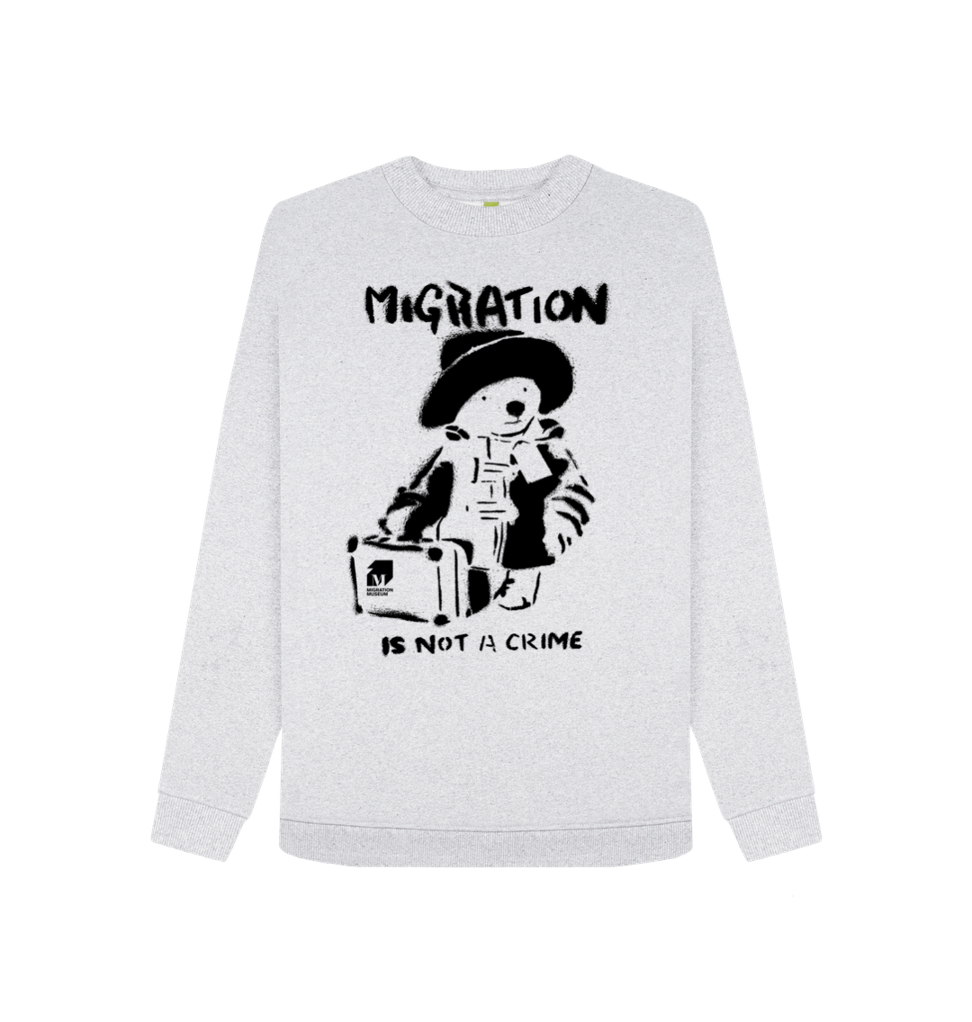 Grey Recycled Printed Sweater Front