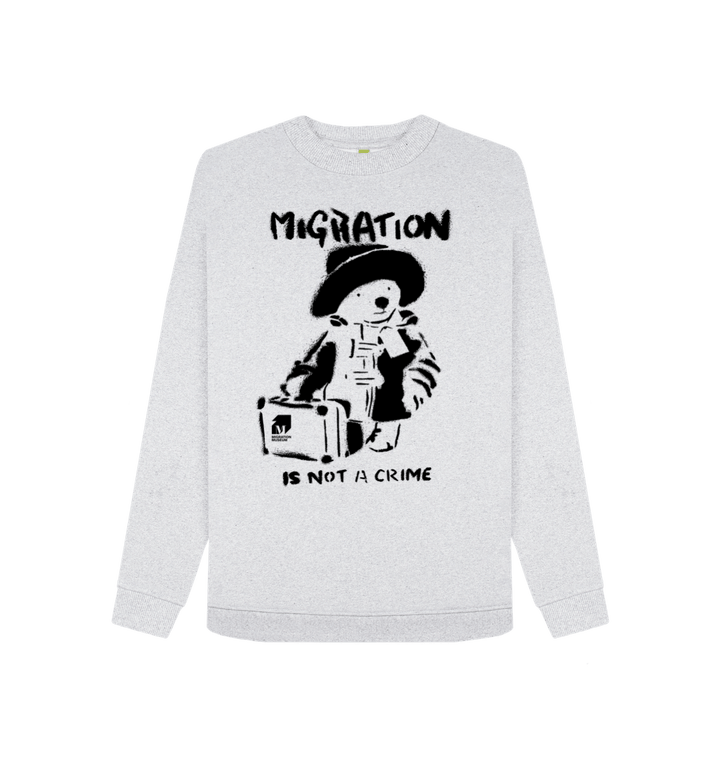 Grey Recycled Printed Sweater Front