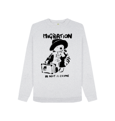 Grey Recycled Printed Sweater Front