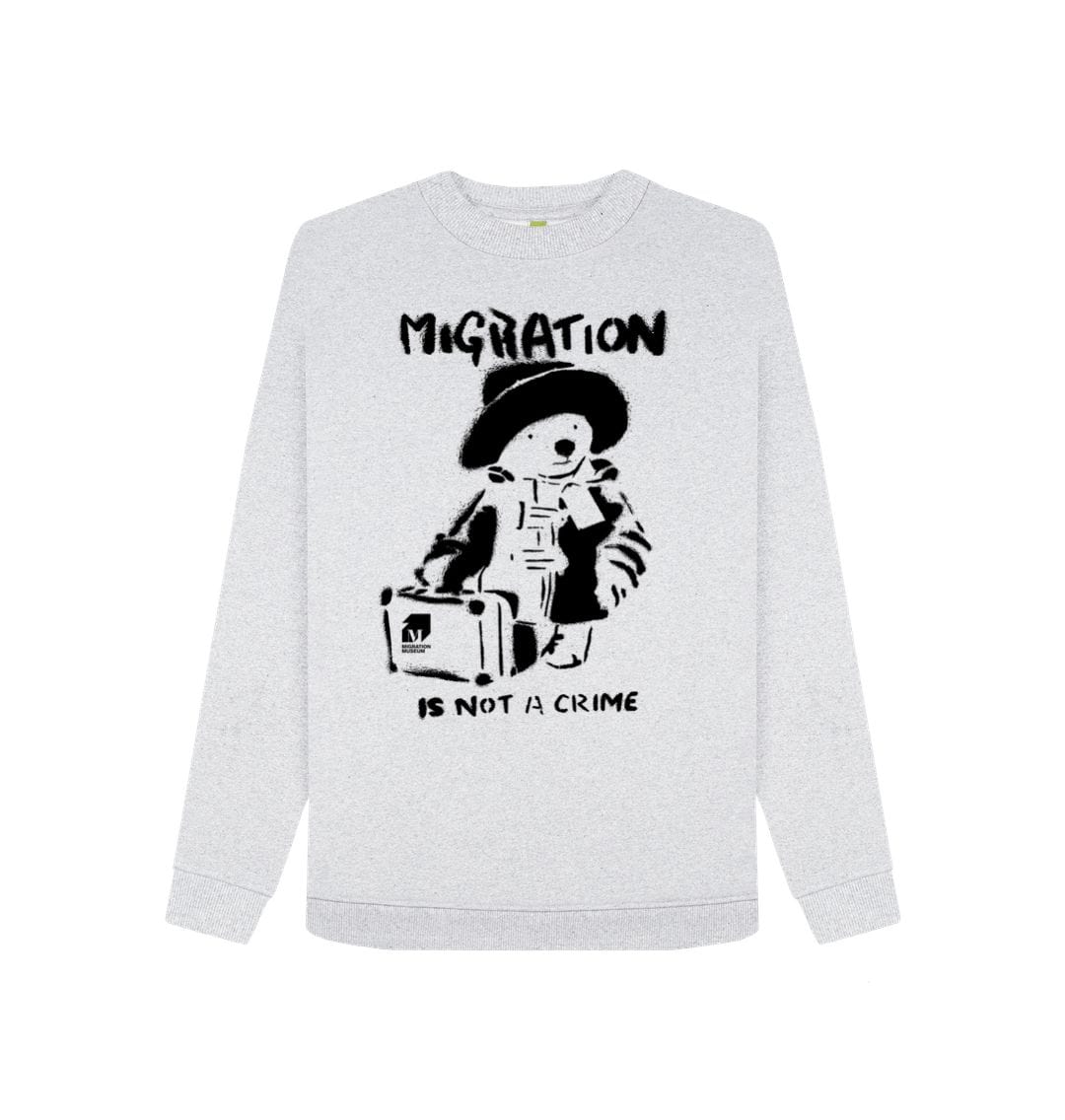 Grey Migration is Not a Crime Women's Remill\u00ae Organic Cotton Sweater