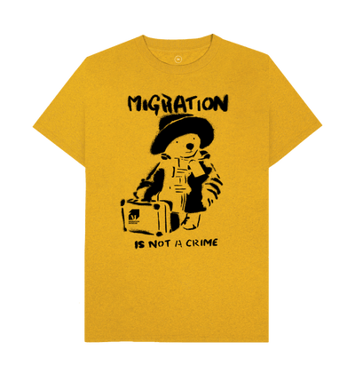 Sunflower Yellow Recycled Printed T-Shirt Front