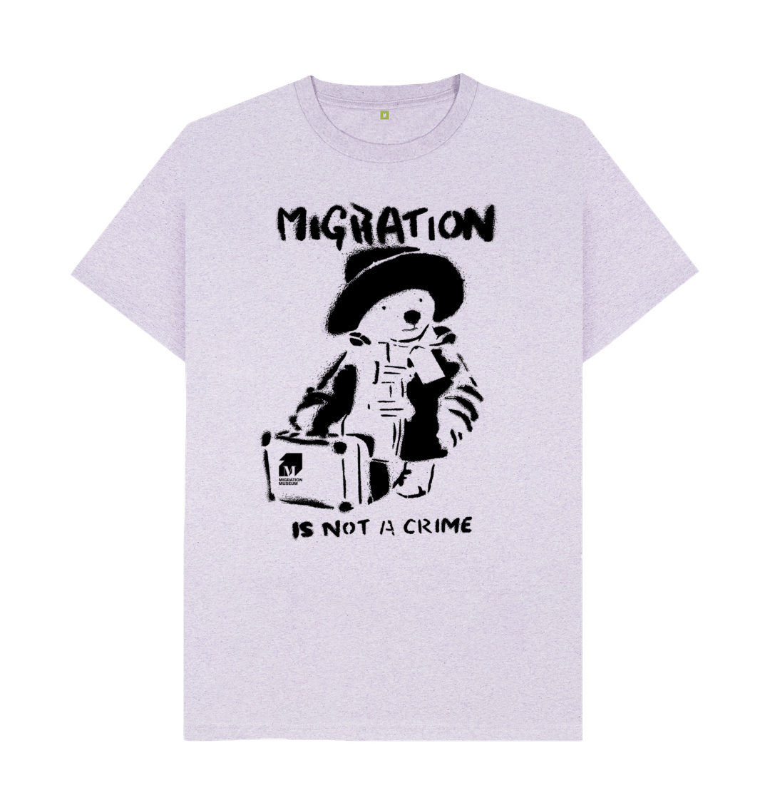 Light Purple Recycled Printed T-Shirt Front