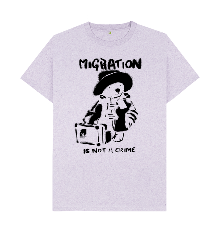 Light Purple Recycled Printed T-Shirt Front