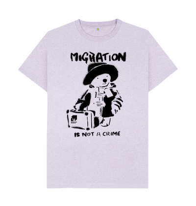 Light Purple Recycled Printed T-Shirt Front