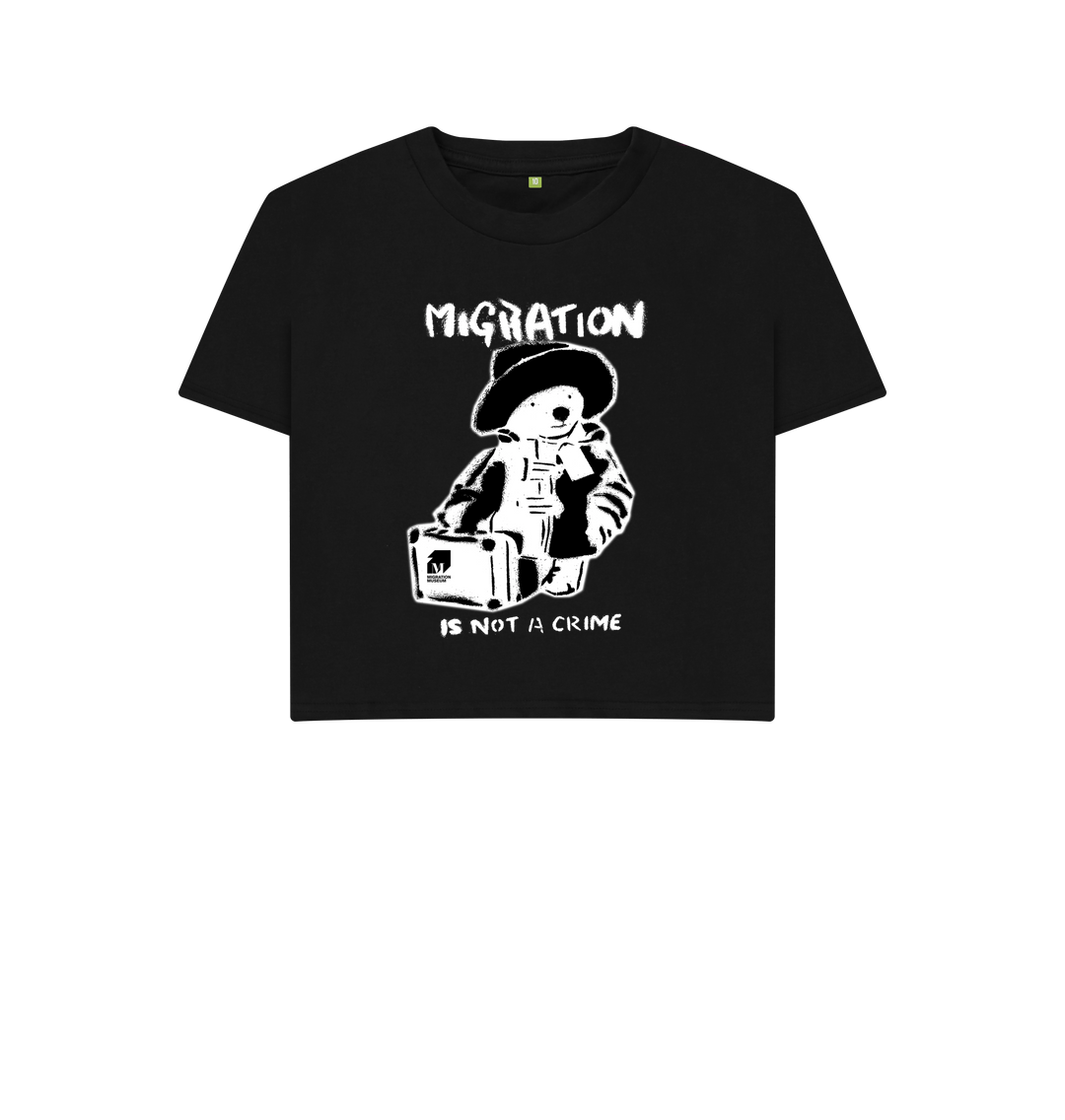 Black Printed T-shirt Front