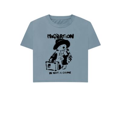 Stone Blue Printed T-shirt