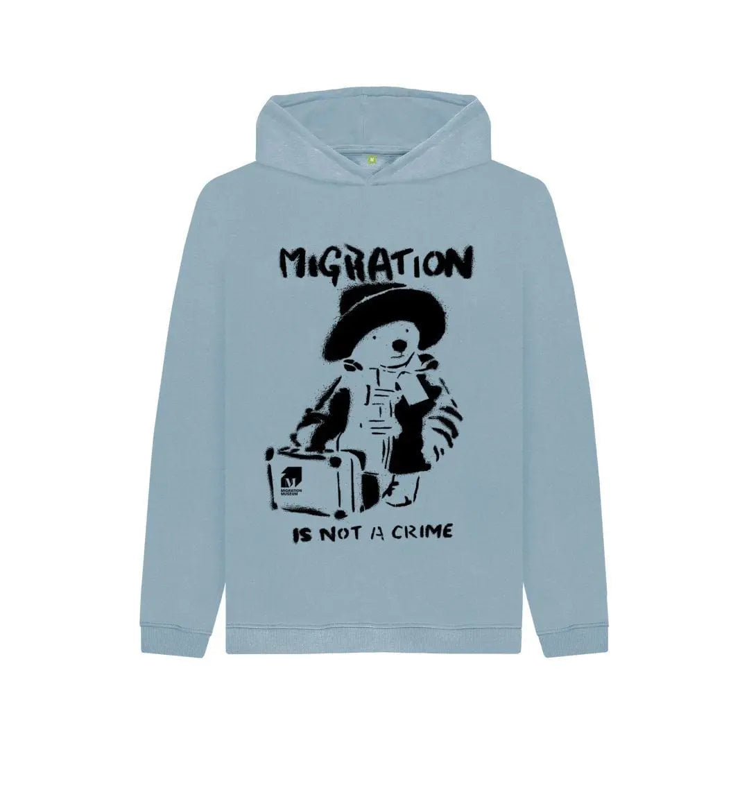 Migration Is Not A Crime - Children's Hoodie - Migration Museum Shop
