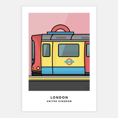 Chin Chin - London Underground Print - A4