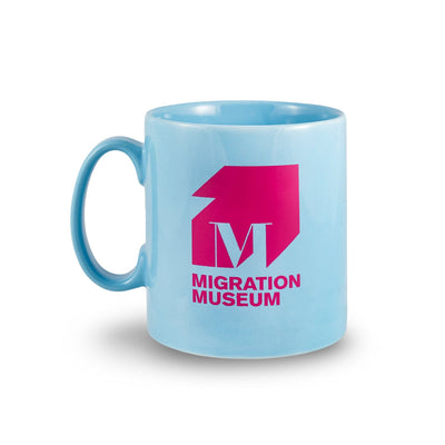 Mug - Migration Museum Logo (light blue)