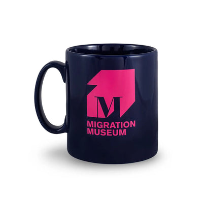 Mug - Migration Museum Logo (navy blue) - Migration Museum Shop