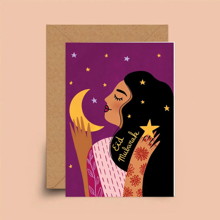 Hey, I'm Sakina Eid Moon card - Migration Museum Shop