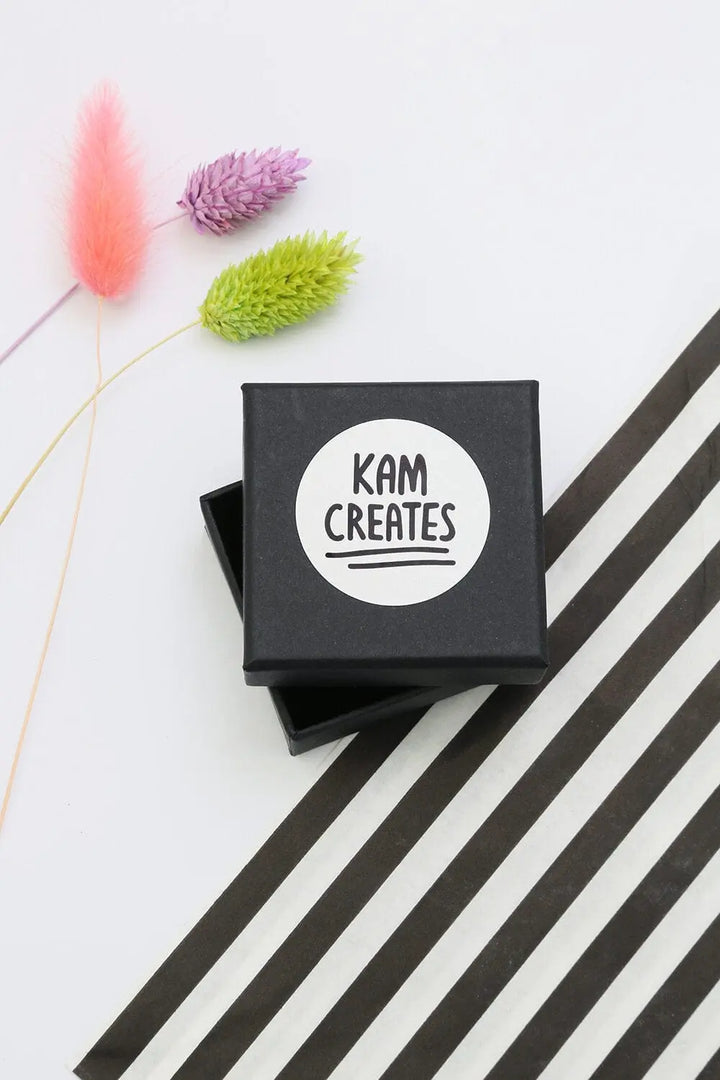 Kam Creates - Flower Power Double Acrylic Earrings - Migration Museum Shop