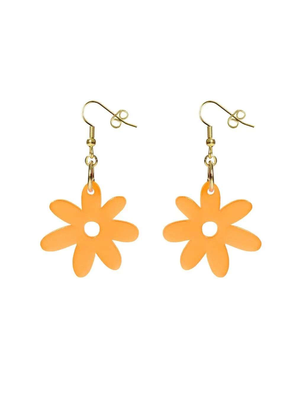 Kam Creates - Flower Power Acrylic Earrings - Migration Museum Shop