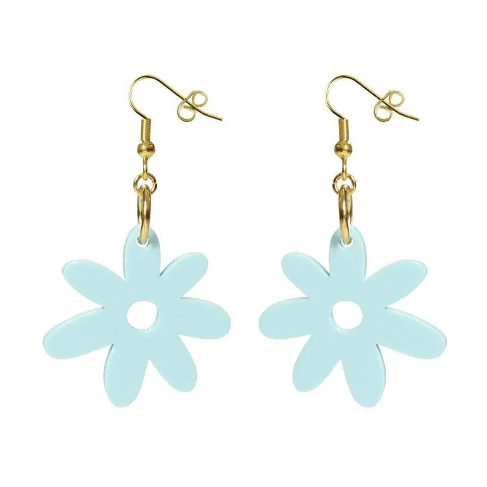 Kam Creates - Flower Power Acrylic Earrings - Migration Museum Shop