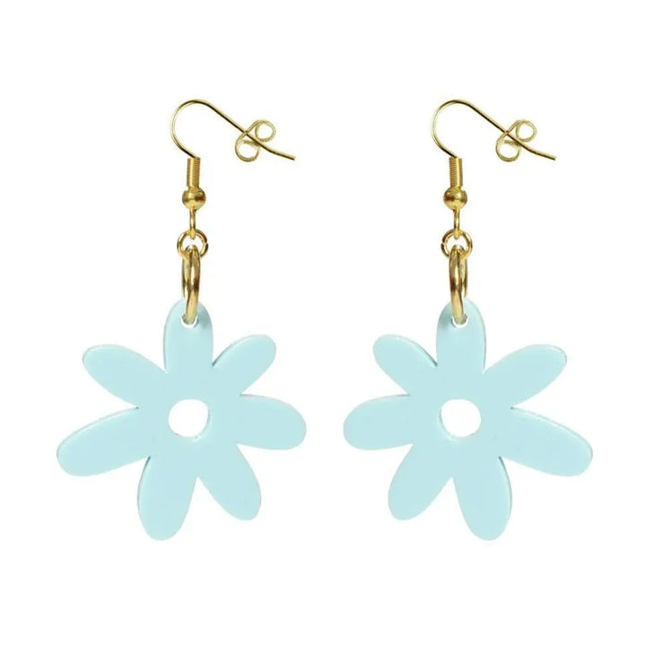 Kam Creates - Flower Power Acrylic Earrings - Migration Museum Shop