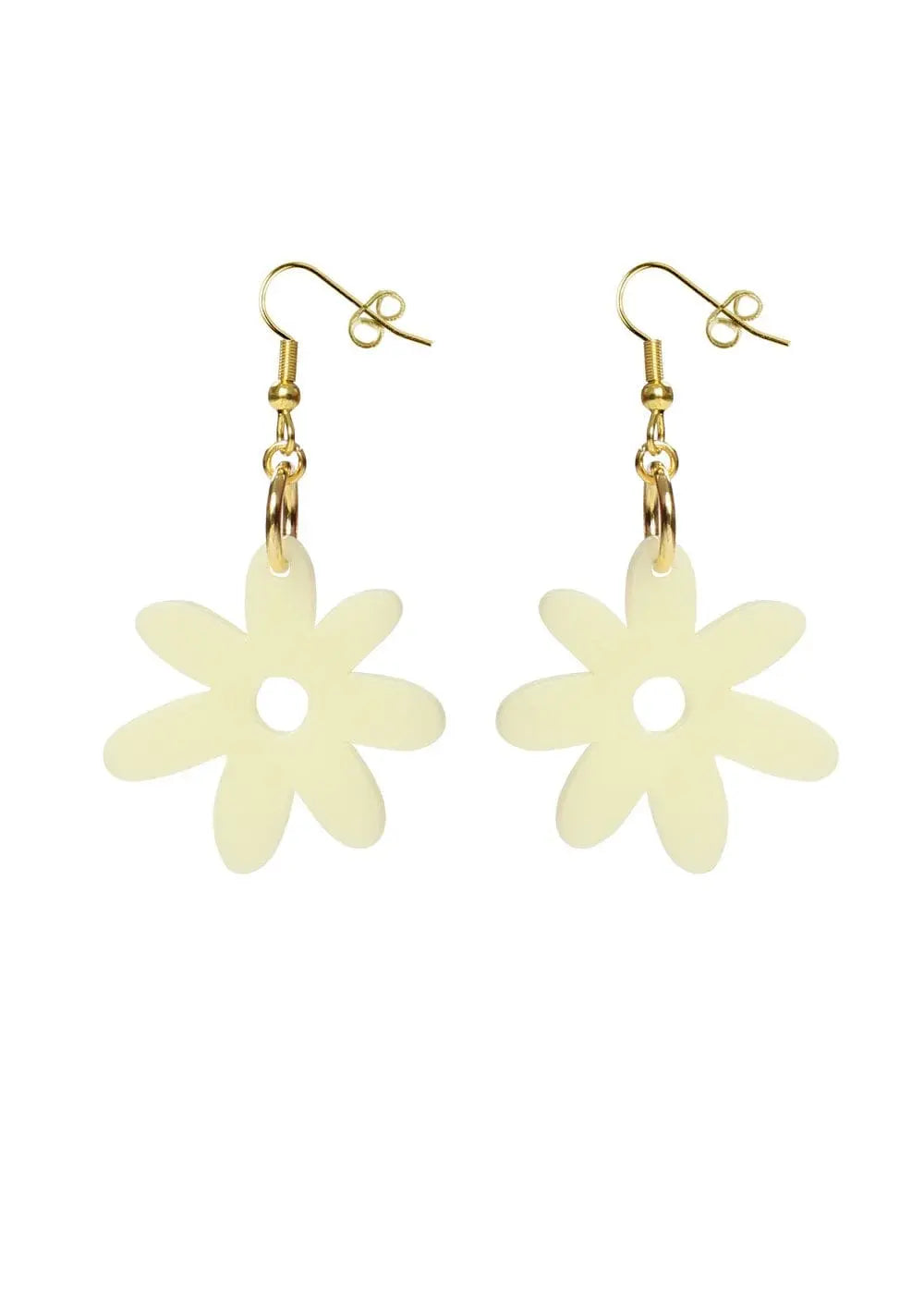 Kam Creates - Flower Power Acrylic Earrings - Migration Museum Shop