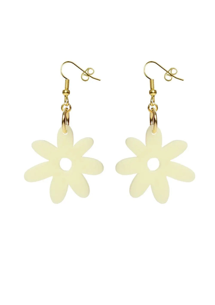 Kam Creates - Flower Power Acrylic Earrings - Migration Museum Shop