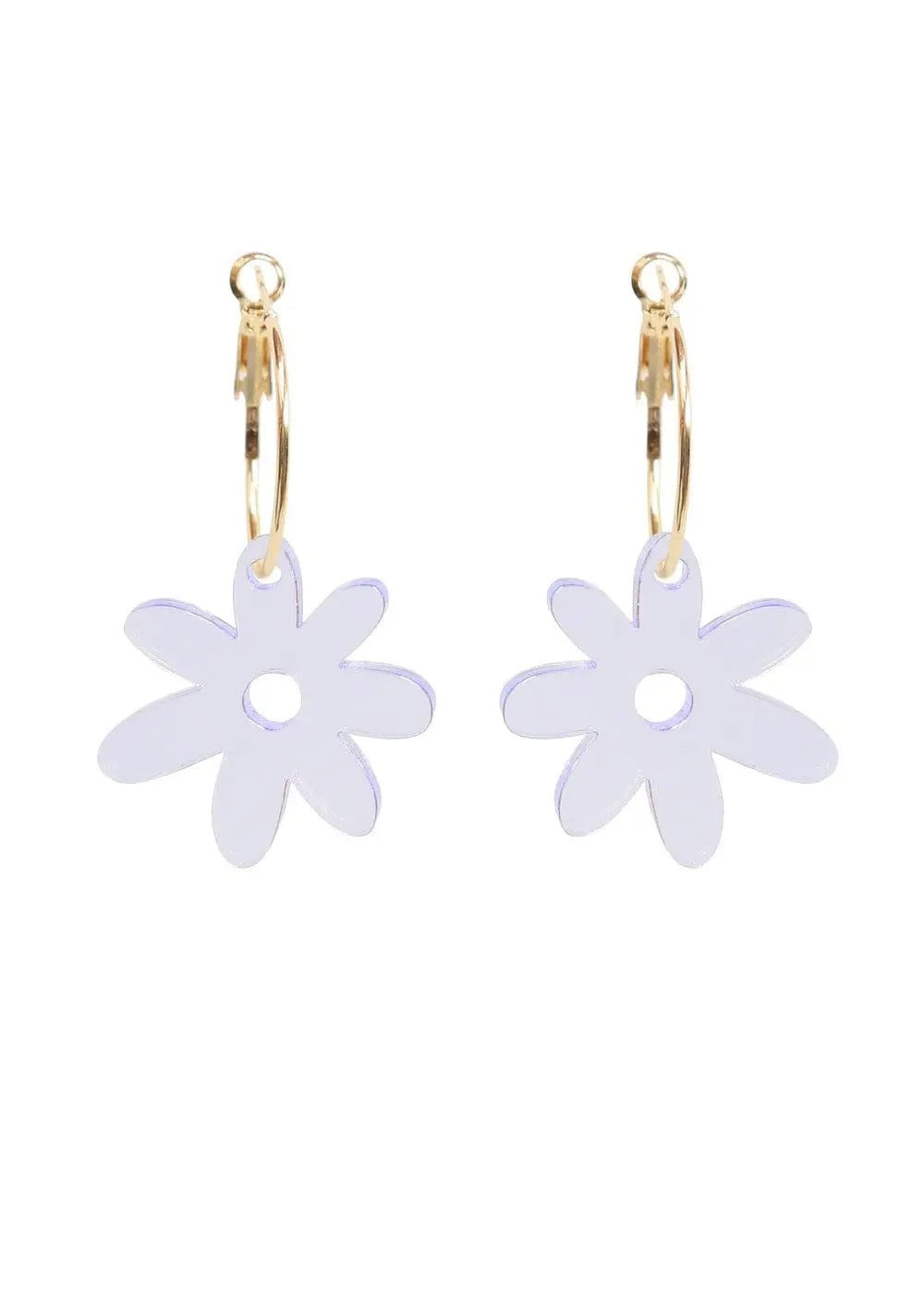 Kam Creates - Flower Power Acrylic Earrings - Migration Museum Shop