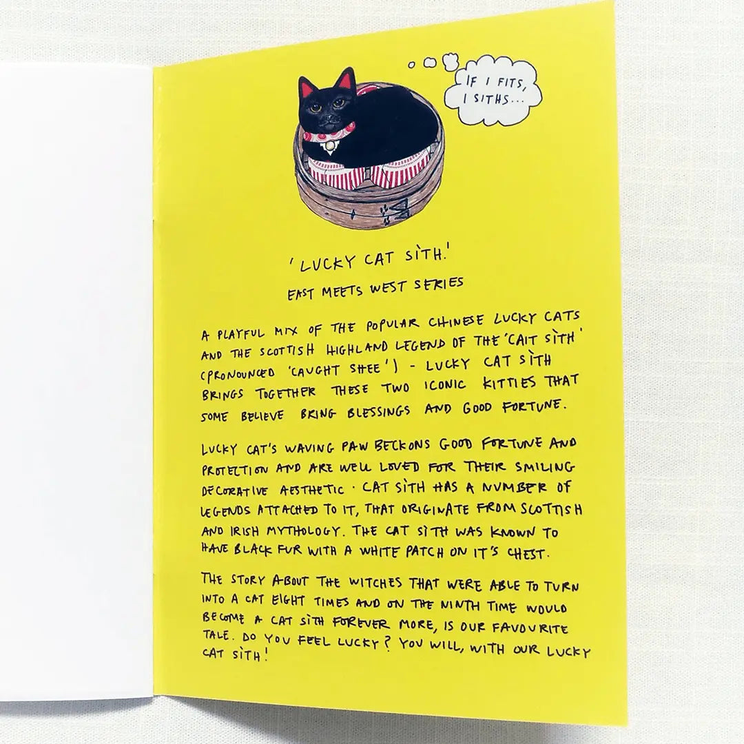 Sarah Kwan Notebook - Lucky Cat - Migration Museum Shop