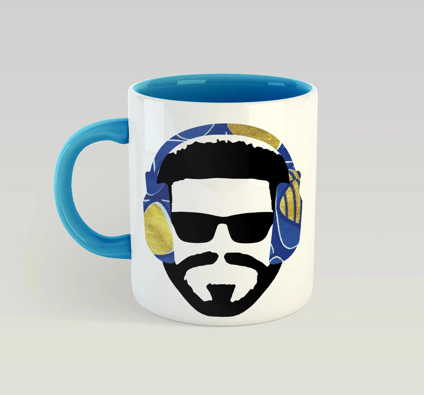 Music Man Mug by Afrotouch - Blue - Migration Museum Shop