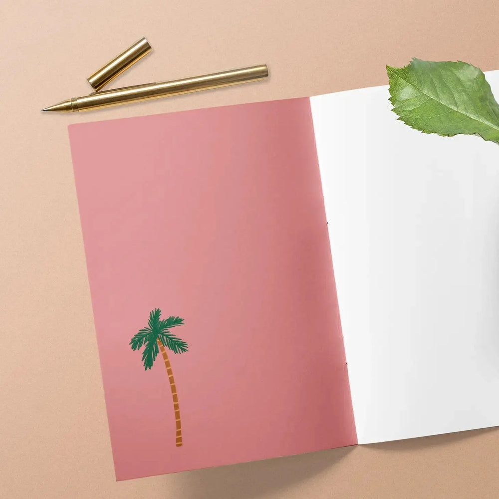 Hey, I'm Sakina Palm Stripes Notebook - Migration Museum Shop