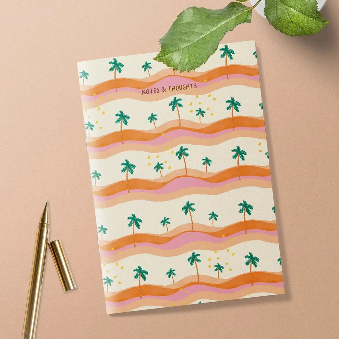Hey, I'm Sakina Palm Stripes Notebook - Migration Museum Shop