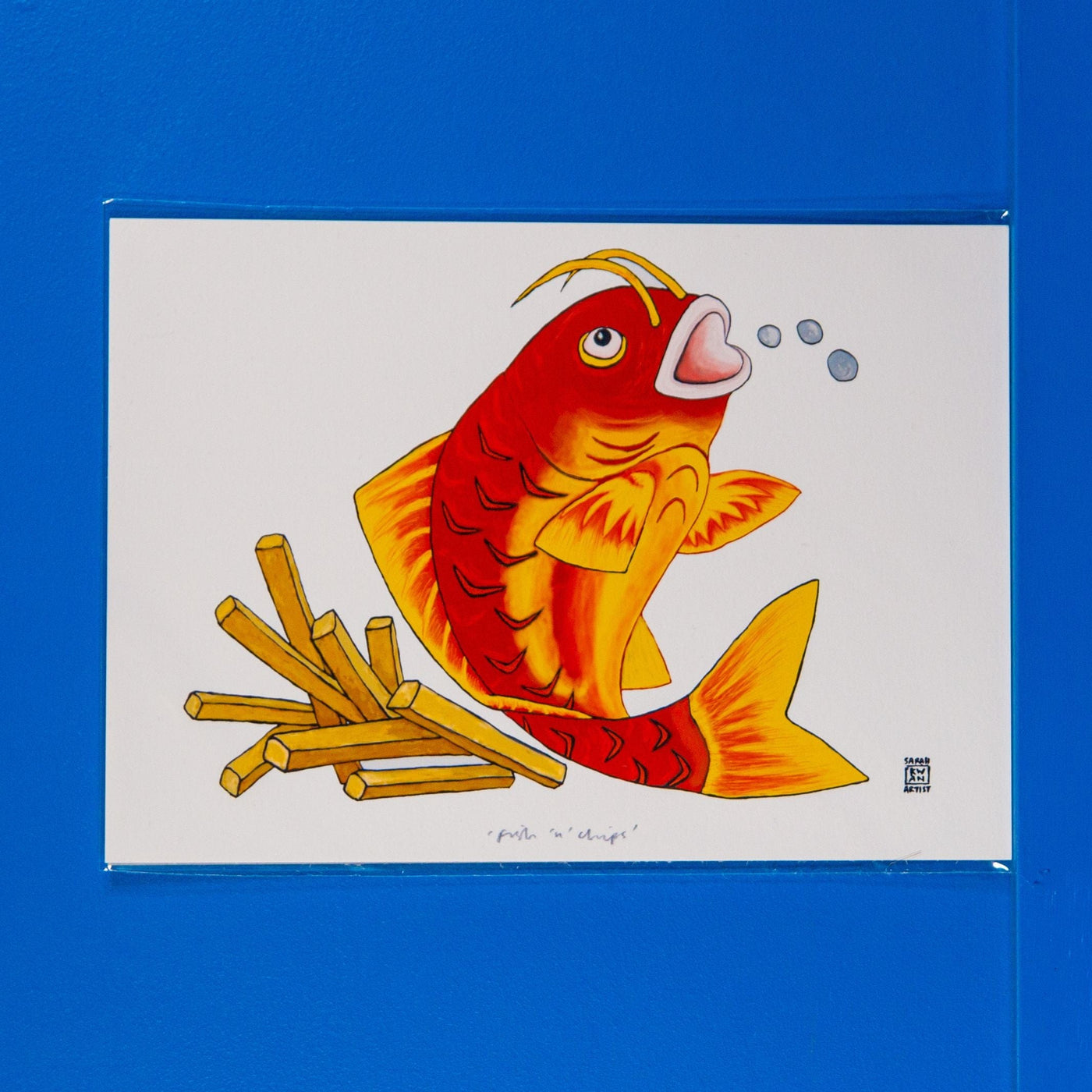 Sarah Kwan Print - Fish 'n' Chips - A4