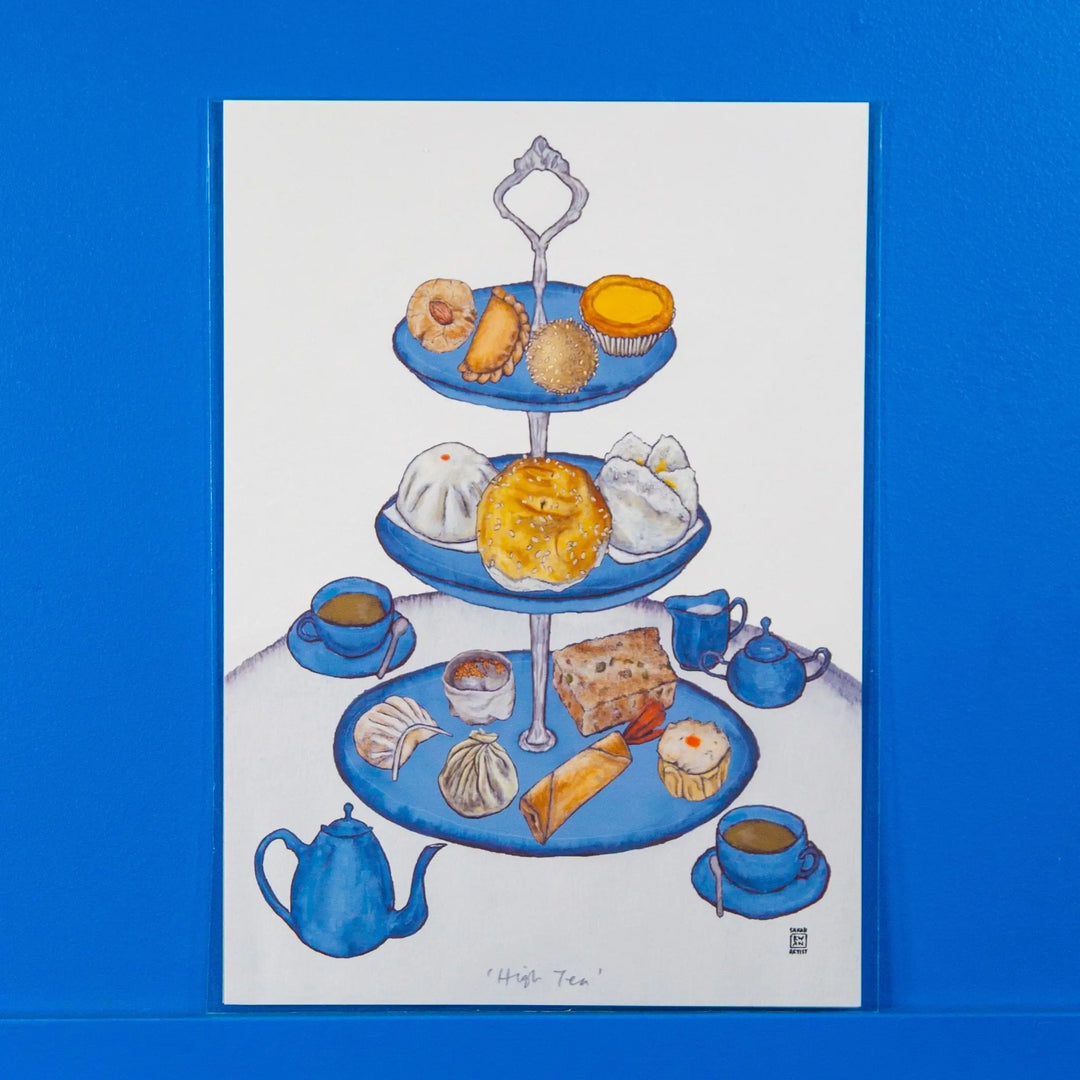 Sarah Kwan Print - High Tea - A4 - Migration Museum Shop