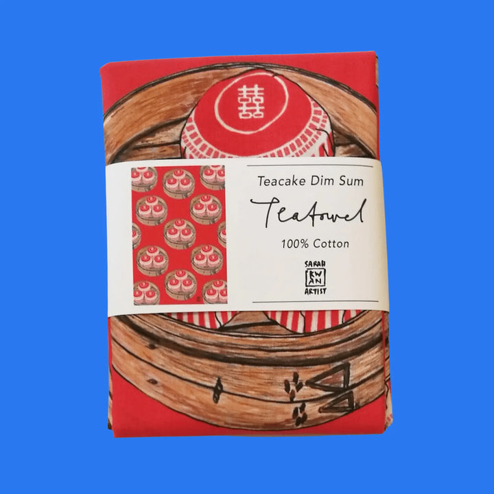 Sarah Kwan Tea Towel - Teacake Dim Sum - Migration Museum Shop