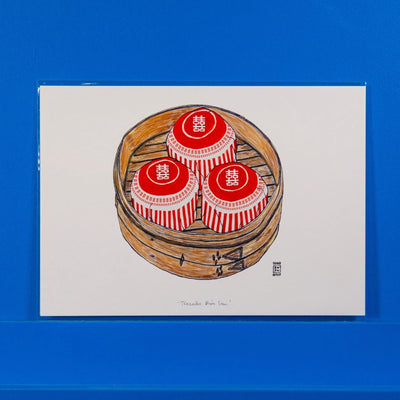 Sarah Kwan Print - Teacake Dim Sum - A4 - Migration Museum Shop