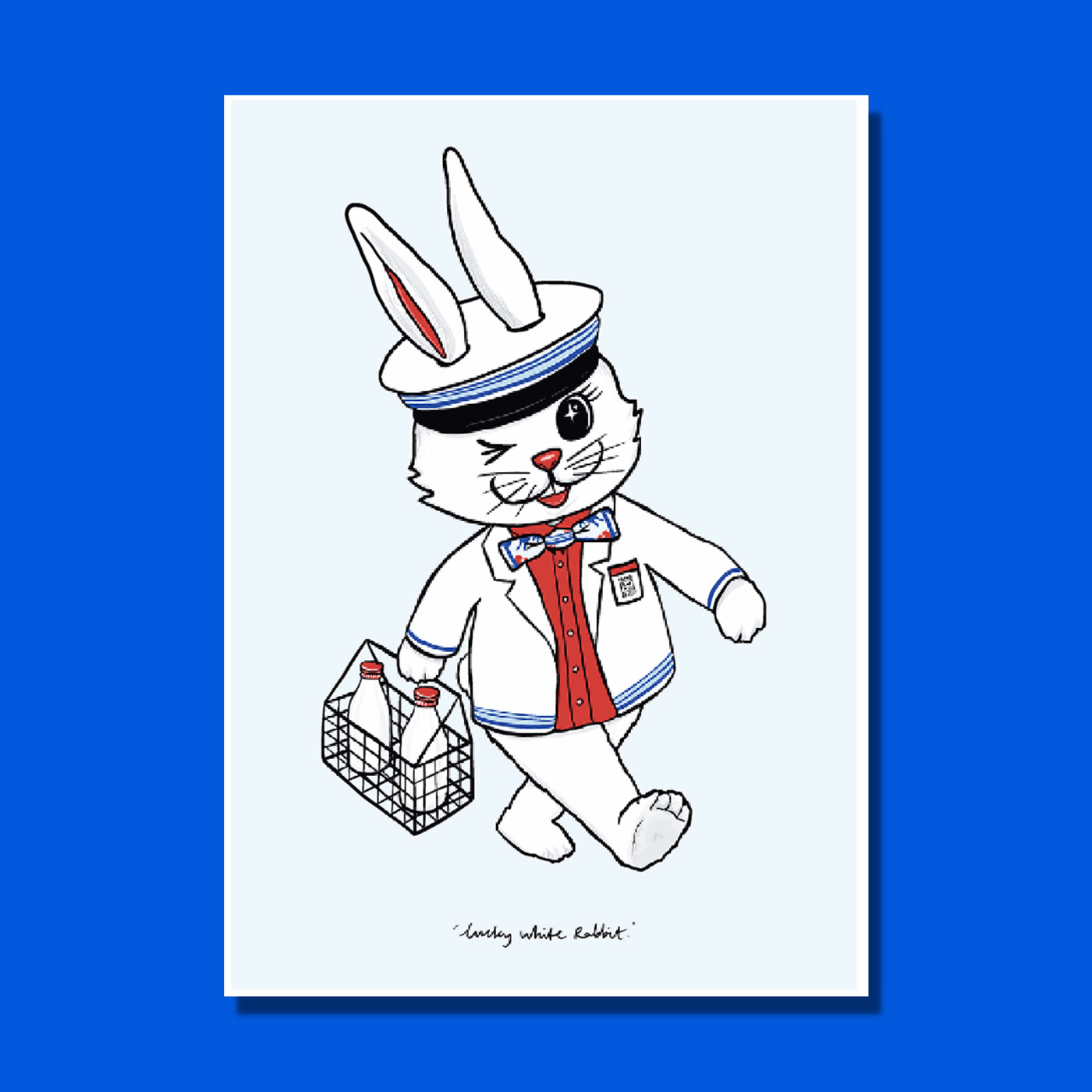 Sarah Kwan Card - Lucky White Rabbit