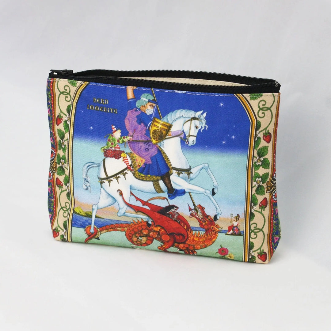 Singh Twins Lined Purse/Cosmetic Bag - NHS v COVID-19: Fighting on Two Fronts - Migration Museum Shop