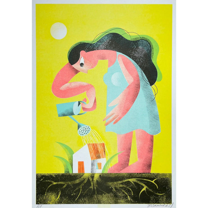 Print - Nurtured by Tribambuka - A3 - Migration Museum Shop