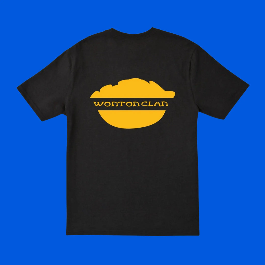 The Steam Room - T-Shirt: Wonton Clan Tee Black - Migration Museum Shop