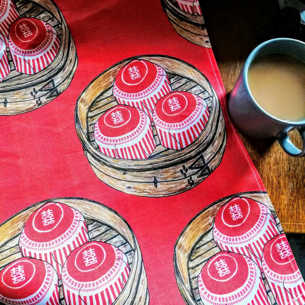 Sarah Kwan Tea Towel - Teacake Dim Sum - Migration Museum Shop
